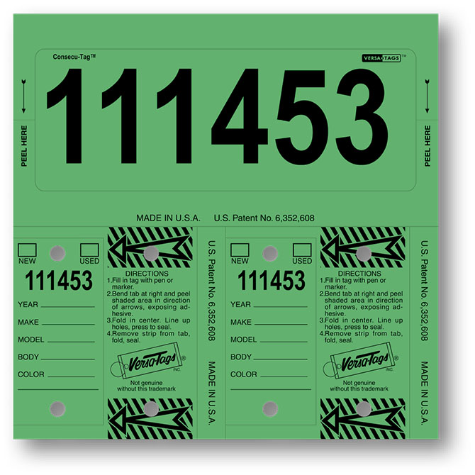 Consecu-Tags® Green