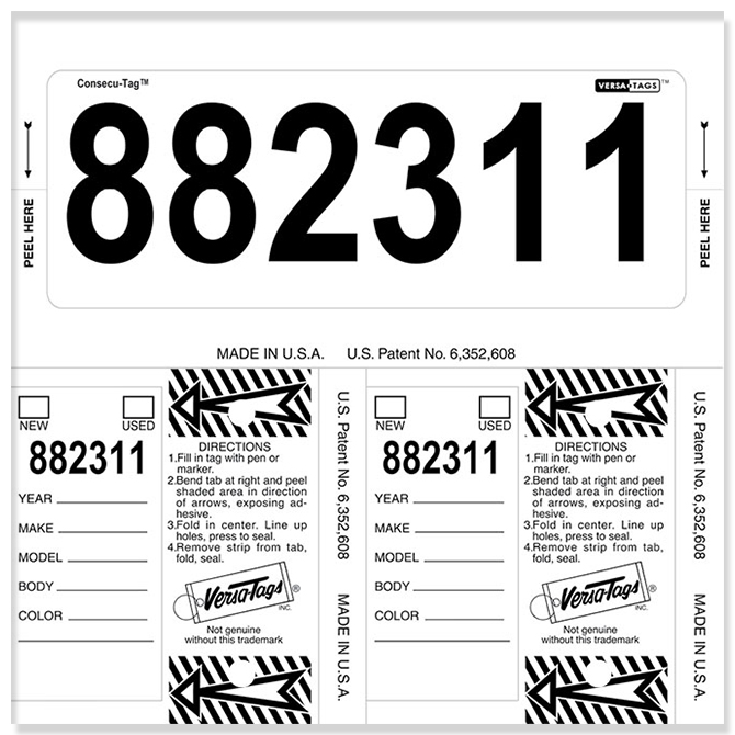 Consecu-Tags® White